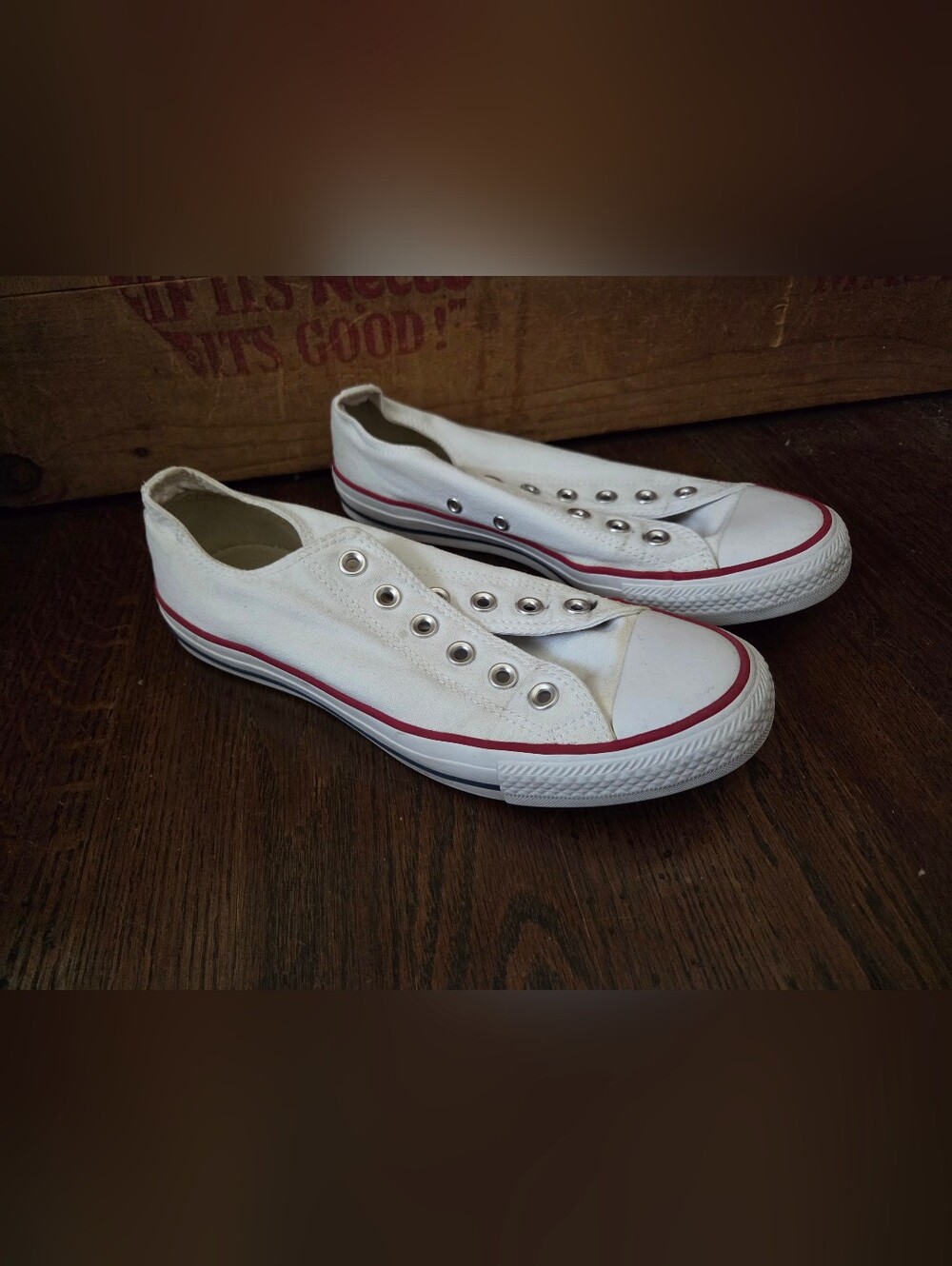 Converse All-star Low Top Sneakers White Mens 7/Womens 9